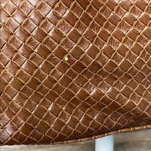 Steve Madden Basket Weave Brown Hobo Tote P8 - Picture 7 of 8